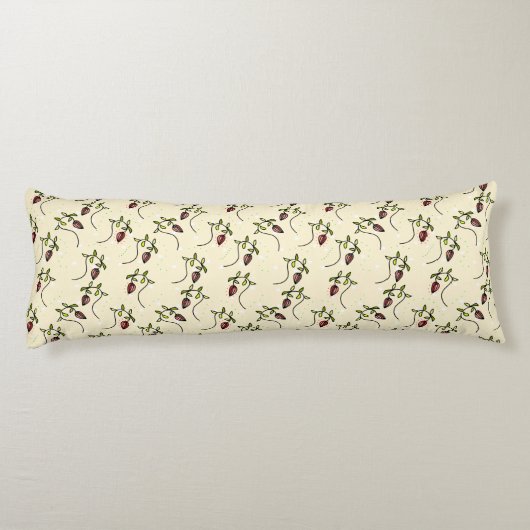 Coussins Longs Motif ornemental vert olive (Dos)