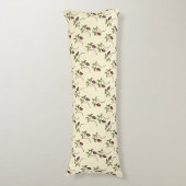 Coussins Longs Motif ornemental vert olive (Devant (Vertical))