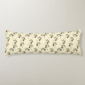 Coussins Longs Motif ornemental vert olive (Devant)