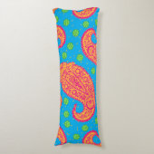 Coussins Longs Motif Paisley Coloré (Devant (Vertical))