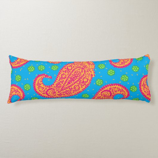 Coussins Longs Motif Paisley Coloré (Devant)