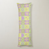 Coussins Longs Motif Patchwork de Pastels (Dos (Vertical))