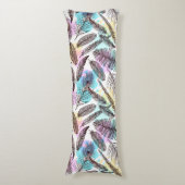 Coussins Longs Motif Peacock Feather (Devant (Vertical))