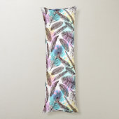 Coussins Longs Motif Peacock Feather (Dos (Vertical))