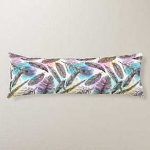 Coussins Longs Motif Peacock Feather