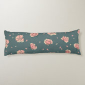 Coussins Longs Motif Pink Peony et Bow (Dos)