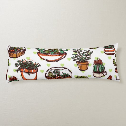 Coussins Longs motif plante (Dos)