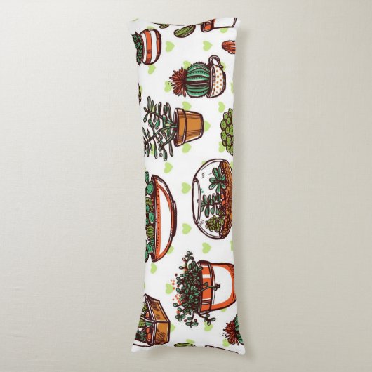 Coussins Longs motif plante (Devant (Vertical))