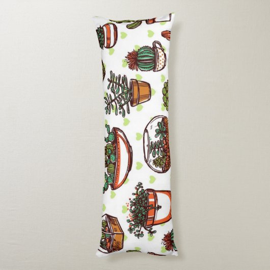 Coussins Longs motif plante (Dos (Vertical))