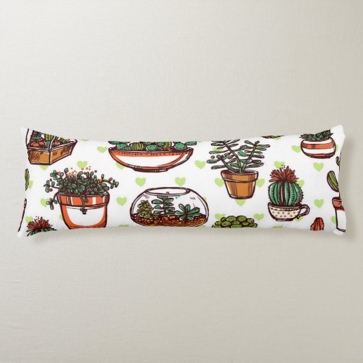 Coussins Longs motif plante (Devant)