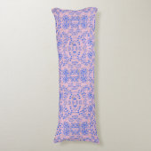 Coussins Longs motif plante A08.b boho. rose BG (Devant (Vertical))