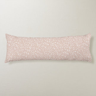 Coussins Longs Motif Points Fantaisie - Blanc sur Terracotta Doux