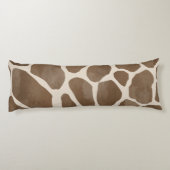 Coussins Longs Motif Poster de animal de Giraffe d'aquarelle (Dos)