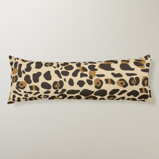 Coussins Longs Motif Poster de animal Leopard Jaguar (Devant)