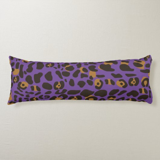 Coussins Longs Motif Poster de animal Leopard Jaguar (Devant)