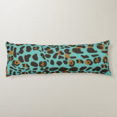 Coussins Longs Motif Poster de animal Leopard Jaguar (Dos)