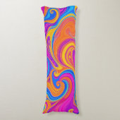 Coussins Longs Motif psychédélique coloré (devant Vertical)