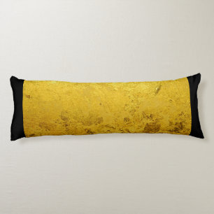 Coussins Longs Motif PURE FEUILLE D'OR + votre texte / photo