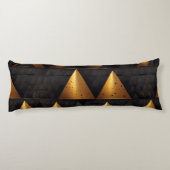 Coussins Longs Motif Pyramide d'or (Dos)