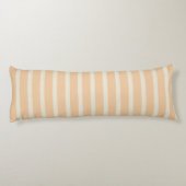 Coussins Longs Motif rayé moderne or et crème (Dos)
