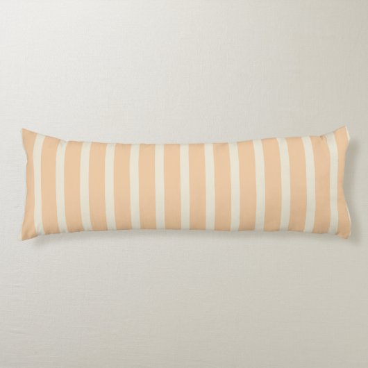 Coussins Longs Motif rayé moderne or et crème (Devant)