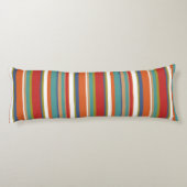 Coussins Longs Motif rayé multicolore (Dos)