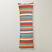 Coussins Longs Motif rayé multicolore (Dos (Vertical))