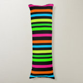 Coussins Longs Motif Rayures Néon (Devant (Vertical))