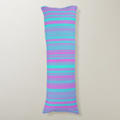 Coussins Longs Motif Rayures Rose Violet Bleu (Devant (Vertical))