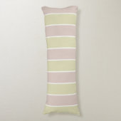 Coussins Longs Motif rayures vert rose pastel moderne (Devant (Vertical))