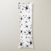 Coussins Longs Motif Red & Black Spider (Devant (Vertical))
