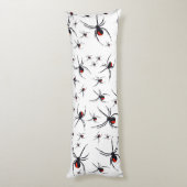 Coussins Longs Motif Red & Black Spider (Dos (Vertical))