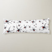 Coussins Longs Motif Red & Black Spider (Devant)