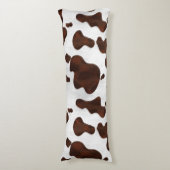 Coussins Longs Motif repéré par cuir occidental de cheveux de (Devant (Vertical))