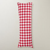 Coussins Longs Motif répétitif Red Houndstooth (Devant (Vertical))