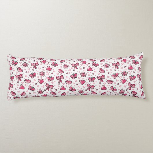 Coussins Longs motif romantique (Dos)