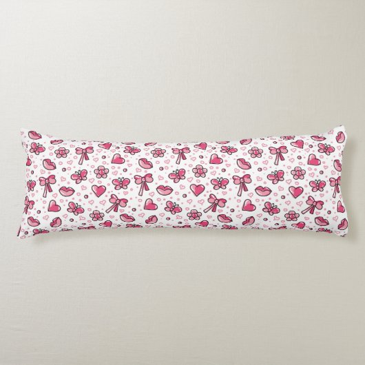 Coussins Longs motif romantique (Devant)