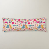 Coussins Longs Motif romantique coloré (Dos)