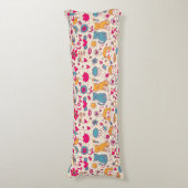 Coussins Longs Motif romantique coloré (Devant (Vertical))