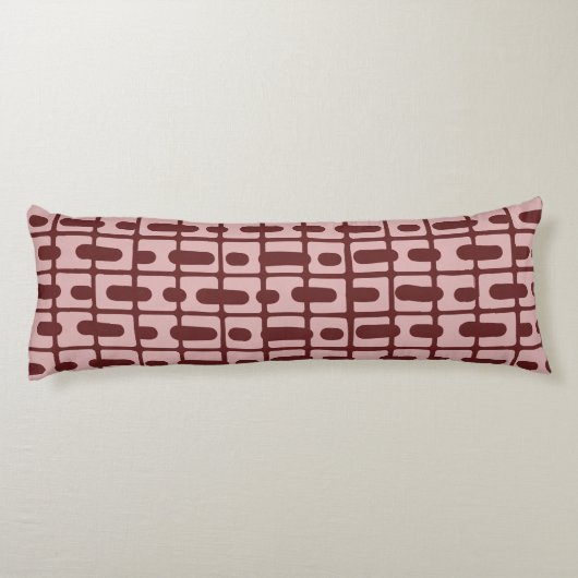 Coussins Longs Motif rose bordeaux Abstrait simple (Dos)