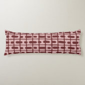Coussins Longs Motif rose bordeaux Abstrait simple (Devant)