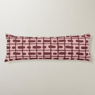 Coussins Longs Motif rose bordeaux Abstrait simple