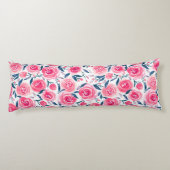 Coussins Longs Motif Rose d'aquarelle rose (Dos)