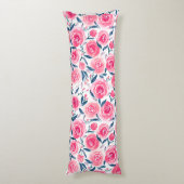 Coussins Longs Motif Rose d'aquarelle rose (Dos (Vertical))