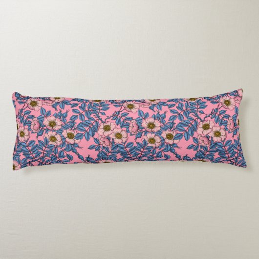 Coussins Longs Motif rose de chien (Dos)