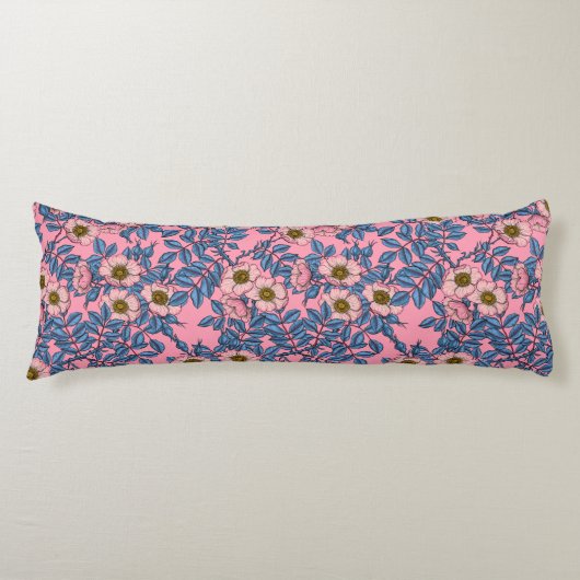 Coussins Longs Motif rose de chien (Devant)