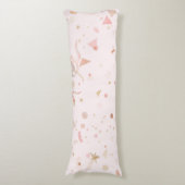Coussins Longs Motif rose et or festif (Devant (Vertical))