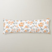 Coussins Longs Motif rose Peach (Devant)