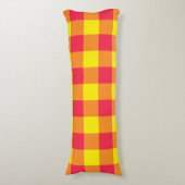 Coussins Longs Motif rouge orange jaune panier (Devant (Vertical))