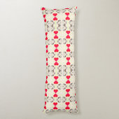 Coussins Longs Motif Ruban Mignon (Dos (Vertical))